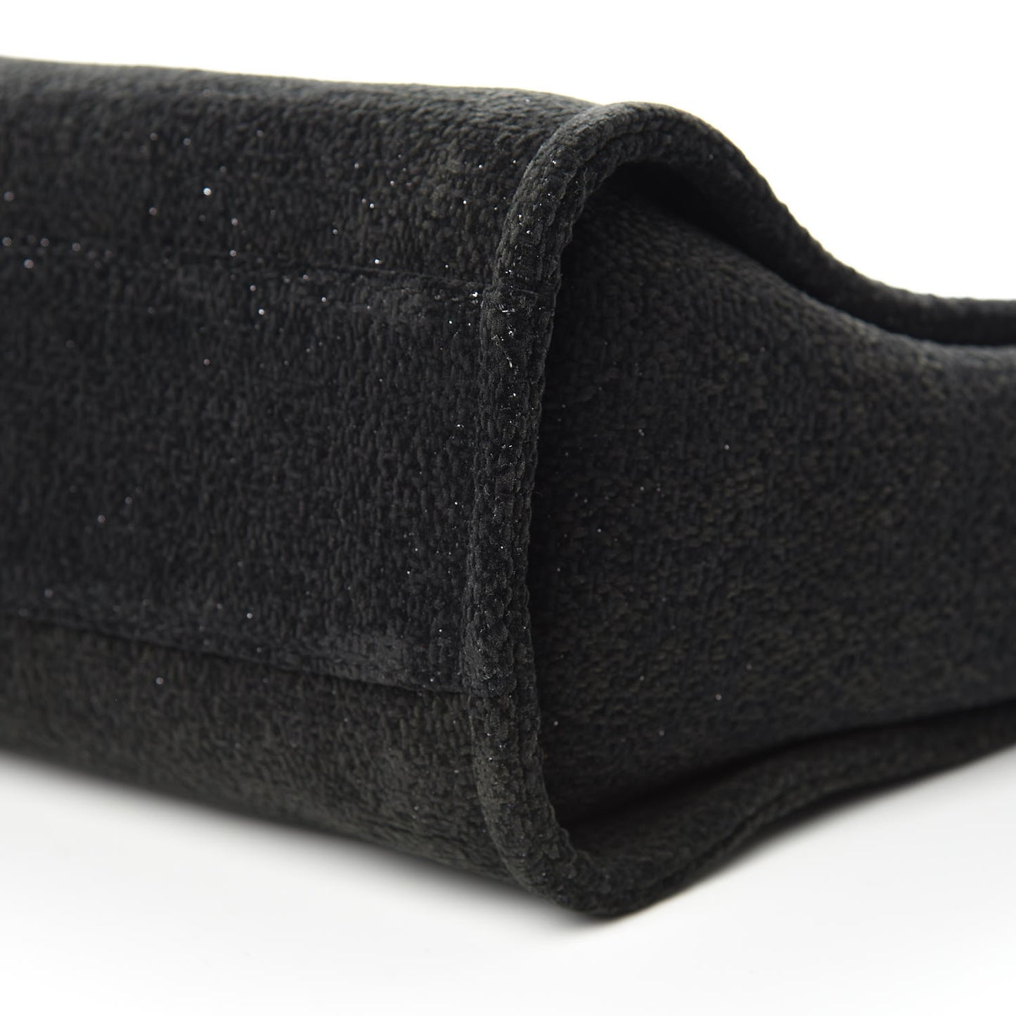 Lurex Boucle Small Deauville Tote Black
