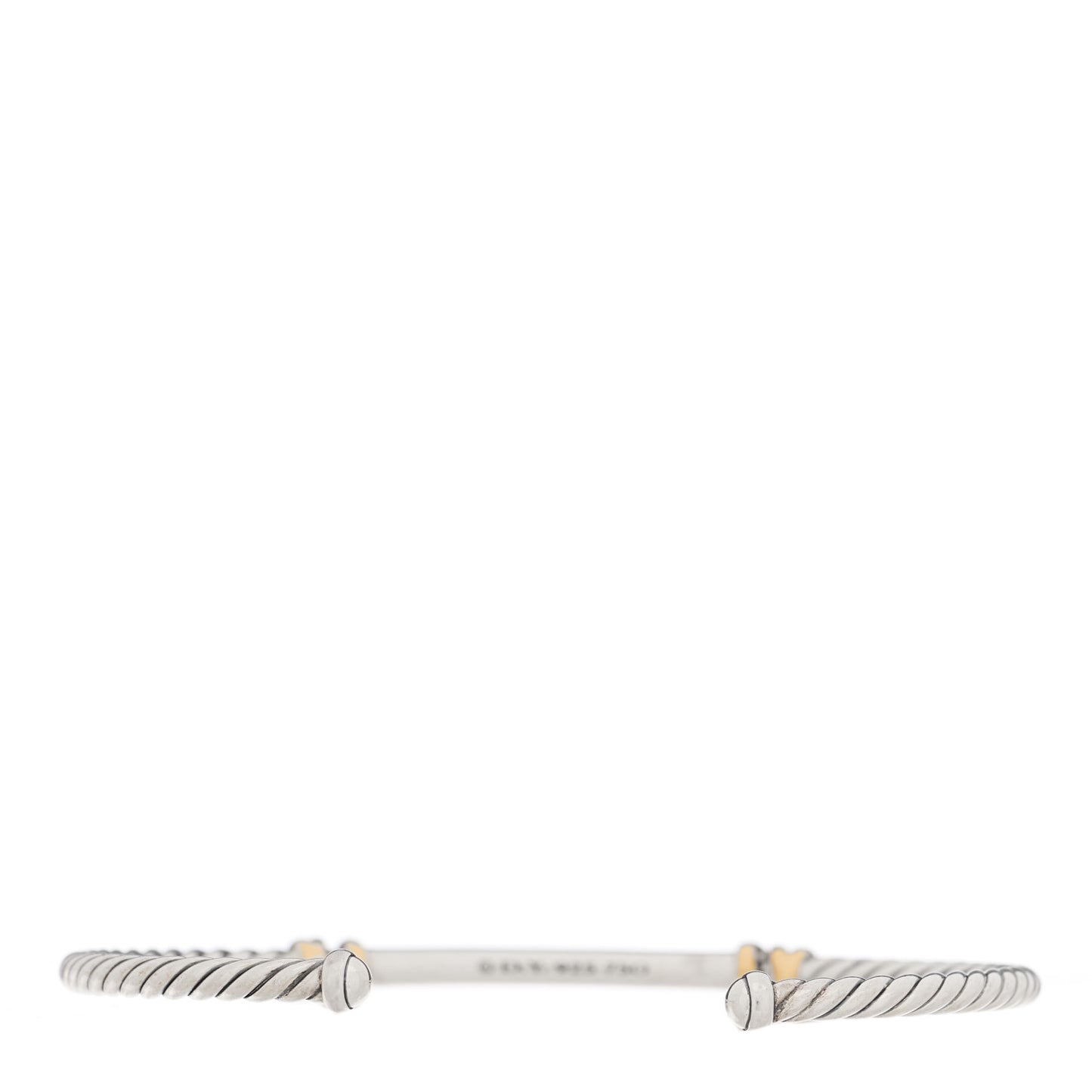 Sterling Silver 18K Yellow Gold Diamond Helena Cuff Station Bracelet