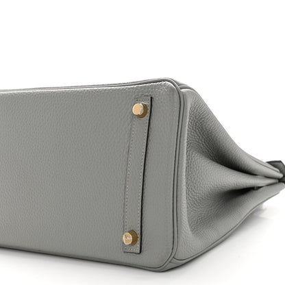 Hermes Togo Birkin 30 Gris Mouette 10 of 13