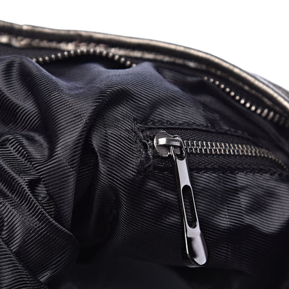 Burberry Metallic Calfskin Quilted Hoxton Hobo Nickel 16 of 16