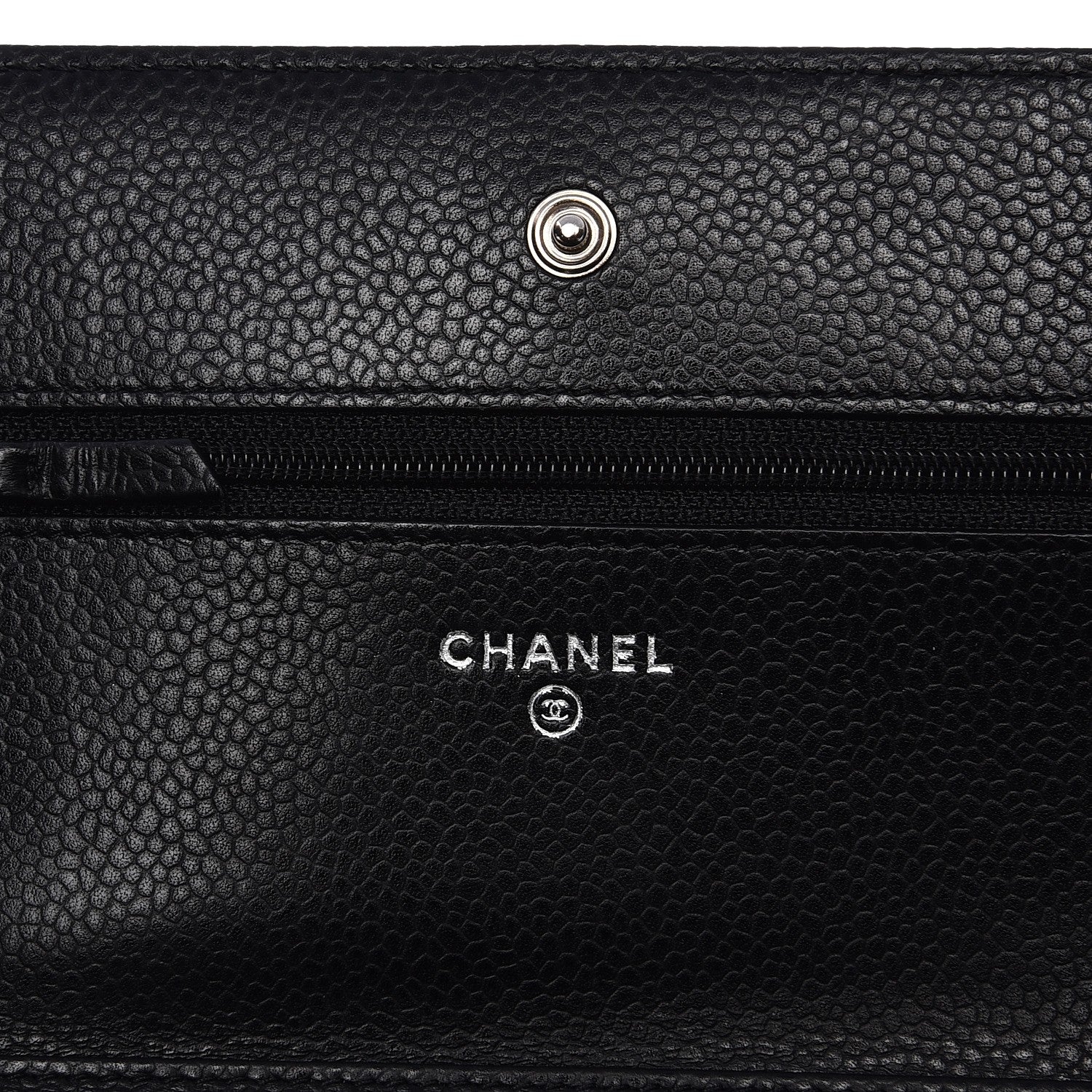Chanel Caviar Quilted Wallet On Chain WOC Black 6 of 9