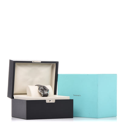 Tiffany Stainless Steel Alligator 40mm CT60 3-Hand Automatic Watch Grey 10 of 10