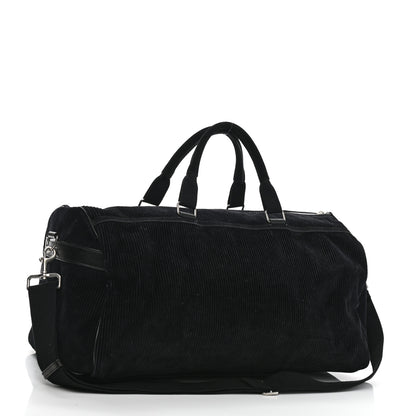 Saint Laurent Corduroy Andy Duffle Bag Black 2 of 10