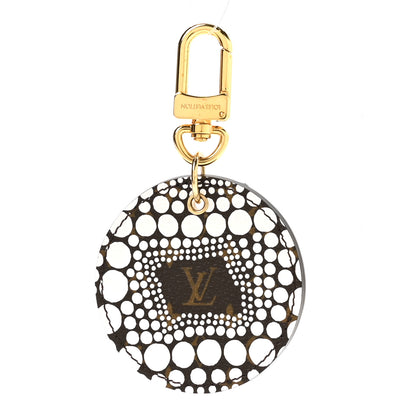 Louis Vuitton Monogram Kusama Town Key Ring White 1 of 5