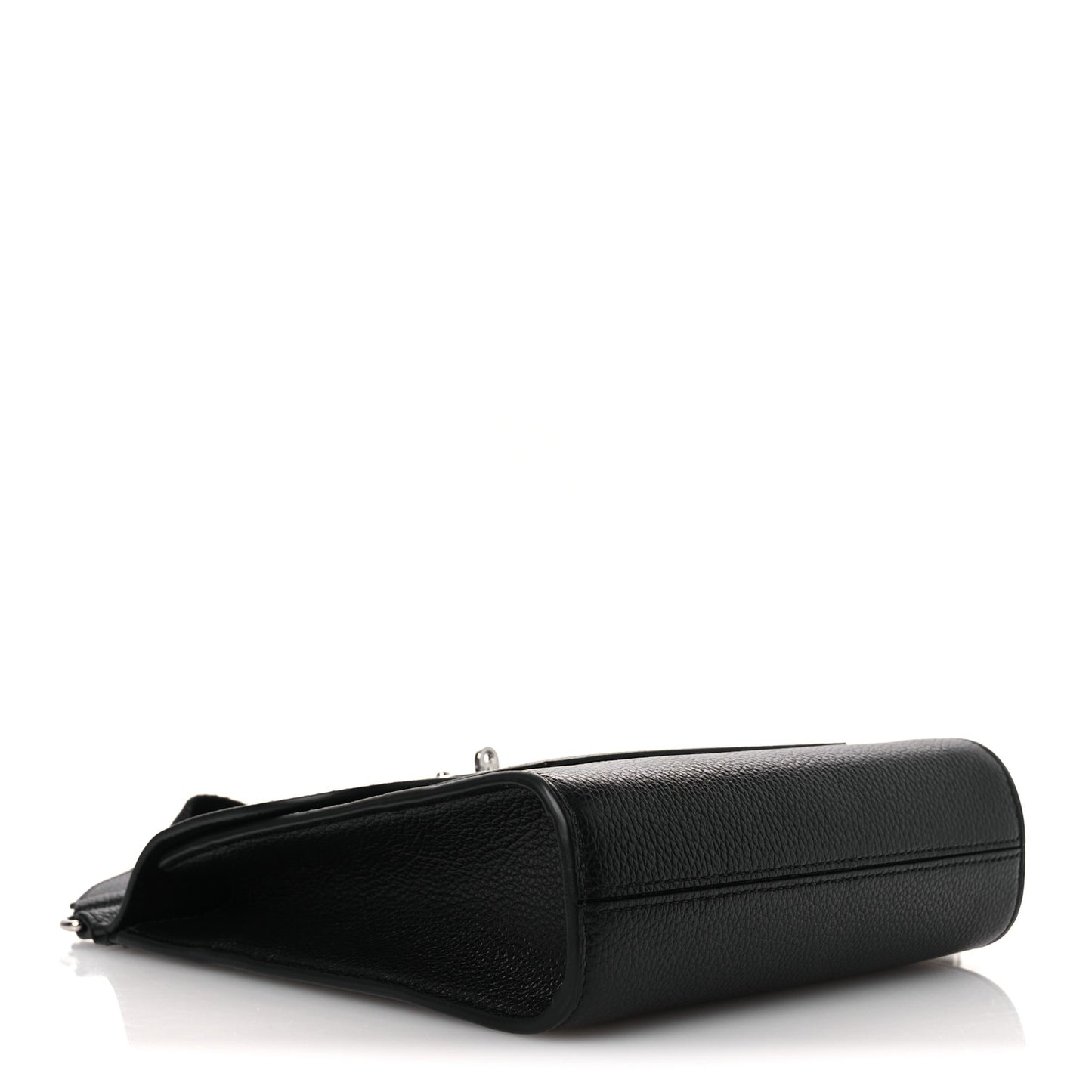 Natural Grain Calfskin Antony Messenger Crossbody Black