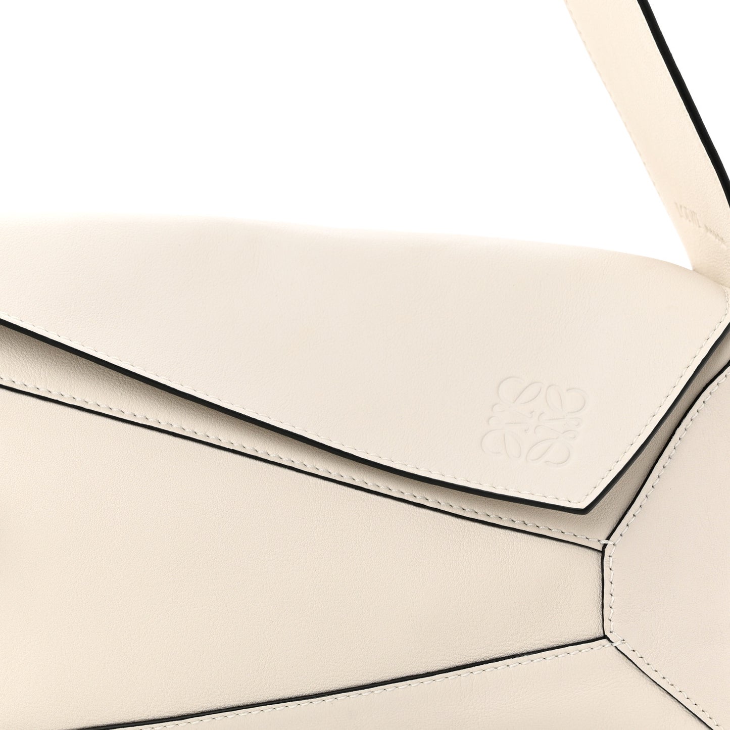 Calfskin Puzzle Hobo White