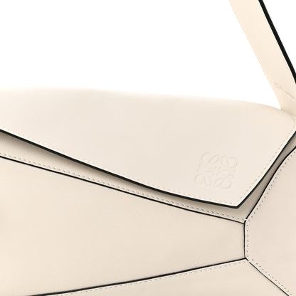 Loewe Calfskin Puzzle Hobo White 8 of 10