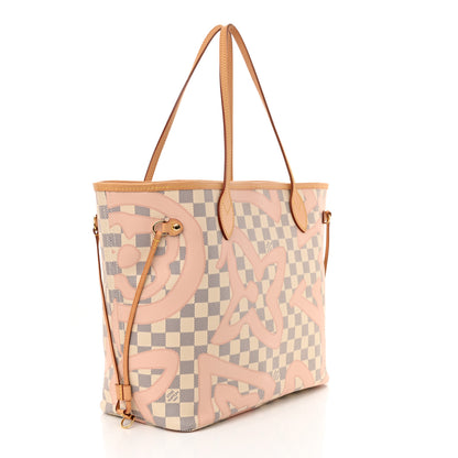 Louis Vuitton Damier Azur Tahitienne Neverfull MM 3 of 11