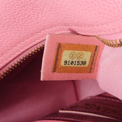Chanel Caviar Quilted Small Bowler Pink 8 of 8