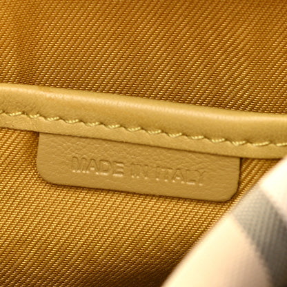 Burberry Horseferry Check Small Alchester Bowling Bag Yellow 11 of 13