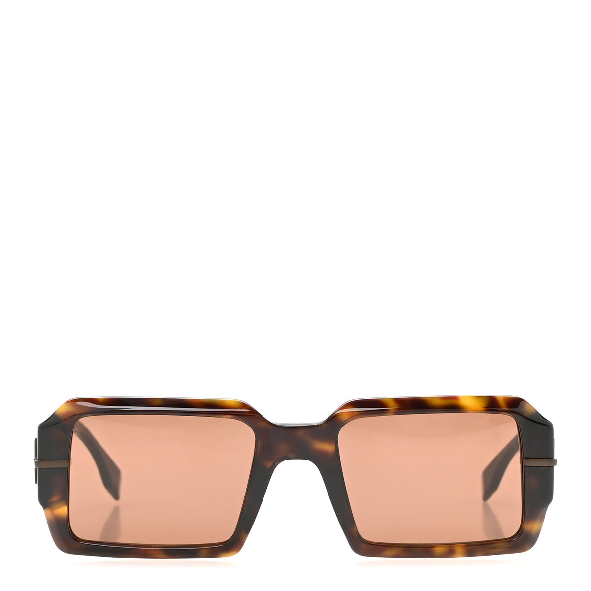 Fendi Acetate Jacquard FF Fendigraphy Square Sunglasses FE40073U Brown 2 of 8
