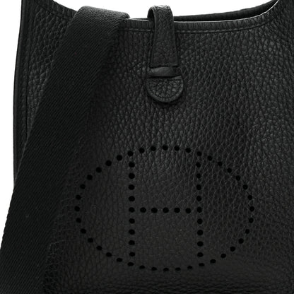 Hermes Taurillon Clemence Evelyne TPM Black 8 of 10