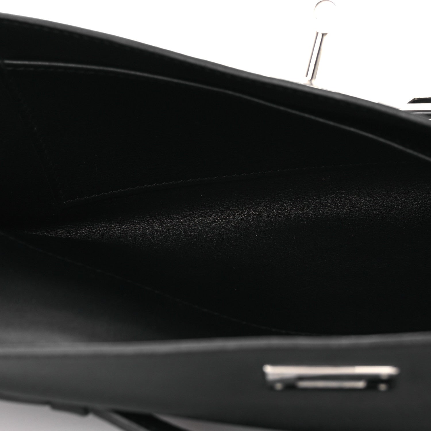 Hermes Swift Kelly Cut Clutch Pochette Black 5 of 13