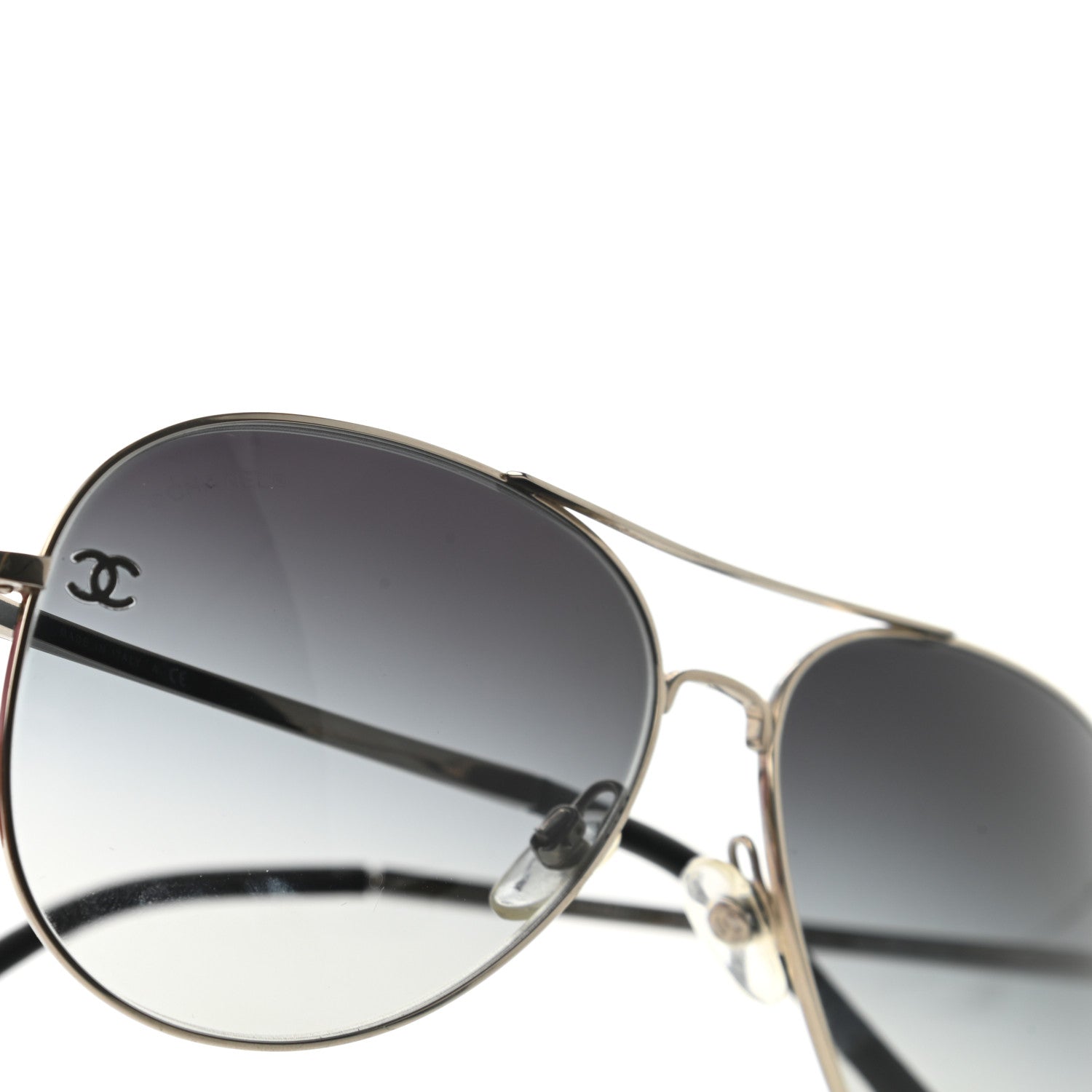 Chanel Aviator CC Sunglasses 4189 T-Q Silver 7 of 7