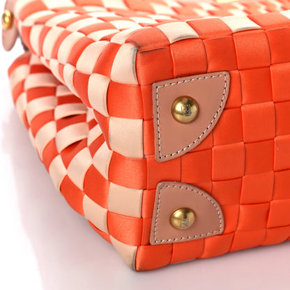 Fendi Satin Woven Medium Peekaboo Iconic Satchel Multicolor 8 of 9