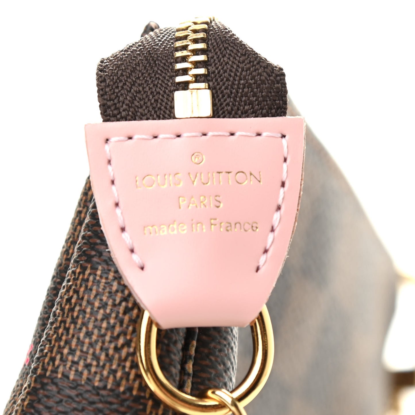 Damier Ebene 2020 Christmas Animation Big Wheel Mini Pochette Accessories Rose Ballerine