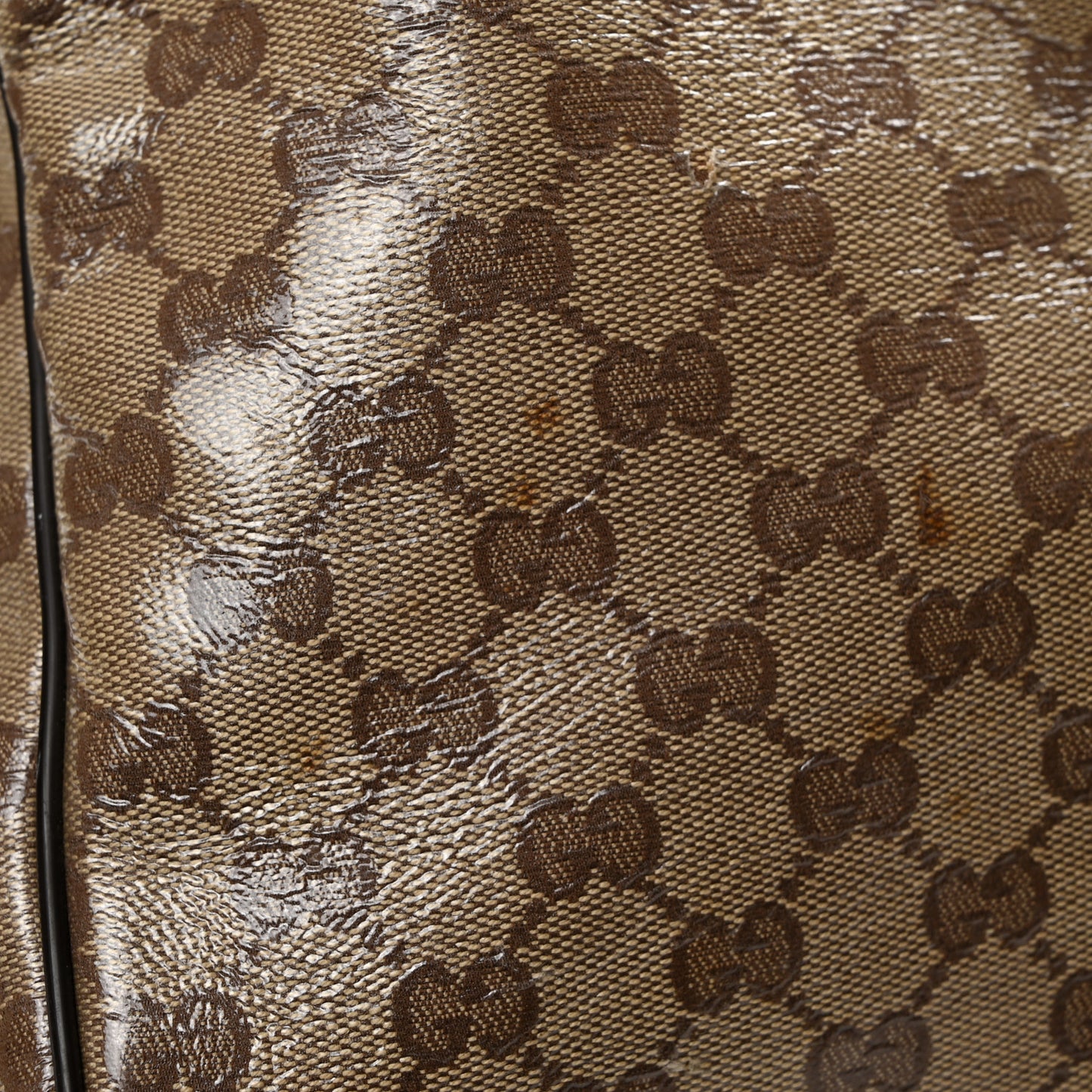 Crystal Monogram Large Carry On Duffle Bag Dark Brown