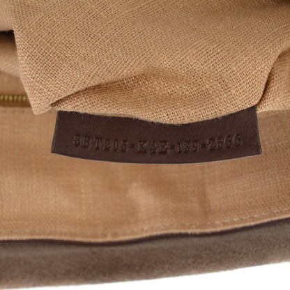Fendi Vitello Multicolor Claudia Shoulder Bag Brown 6 of 9