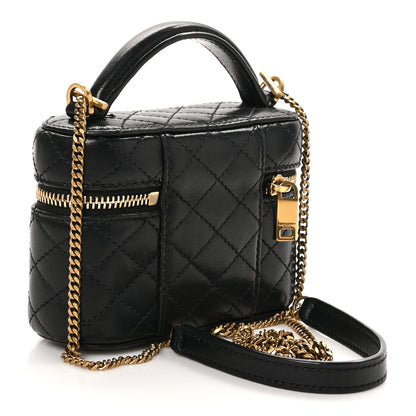 Saint Laurent Lambskin Quilted Micro Gaby Vanity Case Black 3 of 10