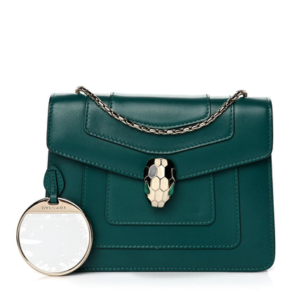 Bulgari Calfskin Serpenti Forever Crossbody Bag Emerald Green 1 of 12
