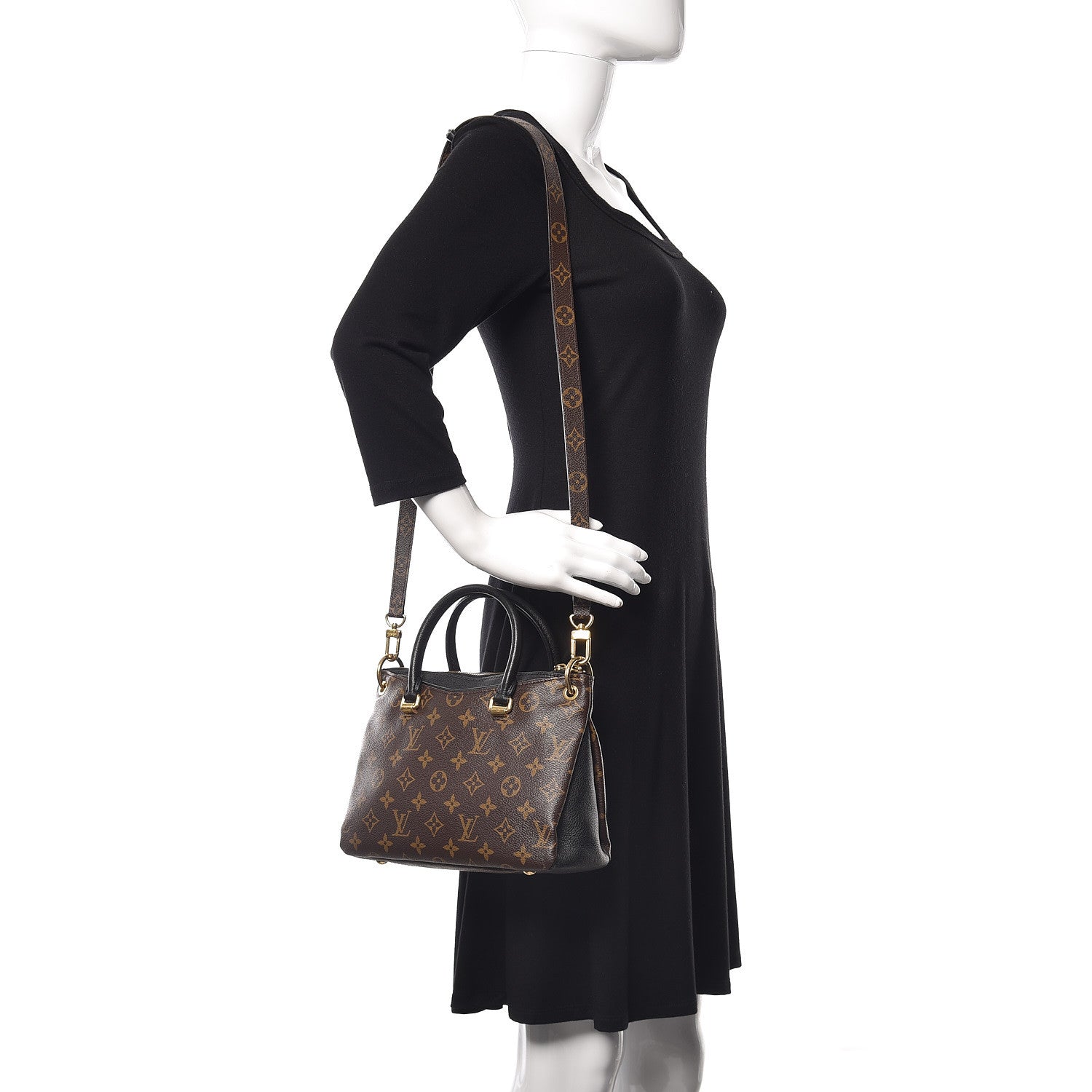 Louis Vuitton Monogram Pallas Full BB Black 2 of 8