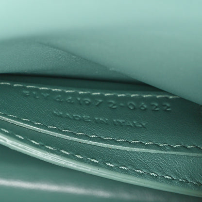 Saint Laurent Calfskin Snakeskin Small Monogram Sunset Sea Green 9 of 16