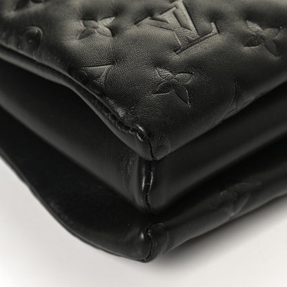 Louis Vuitton Lambskin Embossed Monogram Coussin PM Black 11 of 11