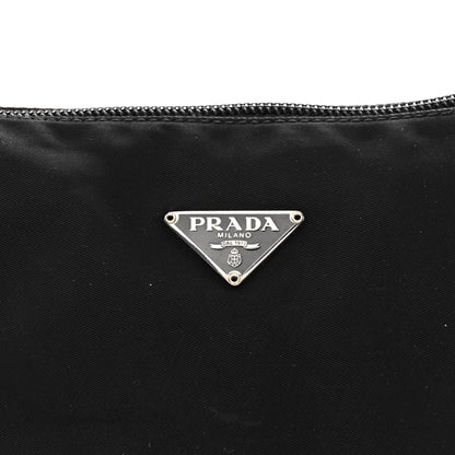 Prada Tessuto Nylon Pochette Bag Black 8 of 10