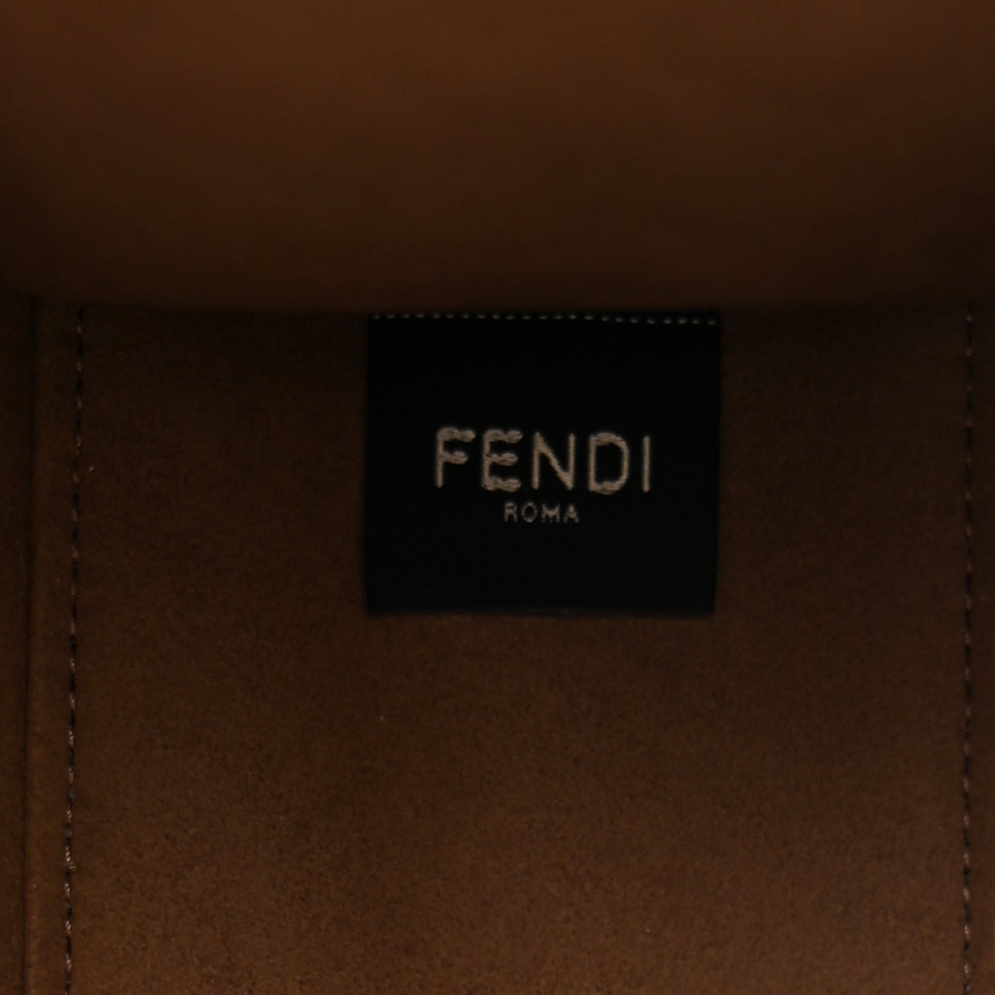 Fabric Jacquard FF 1974 Logo Small Fendi Sunshine Shopper Tote Tobacco Moro Sand