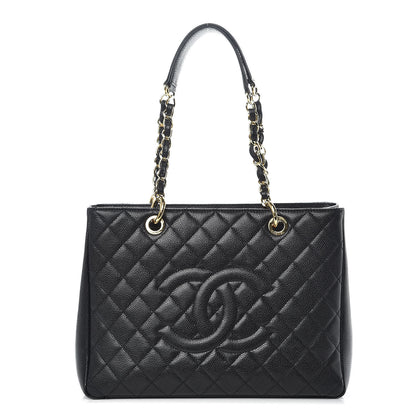 Chanel Caviar Quilted Grand Shopping Tote GST Black 1 of 11