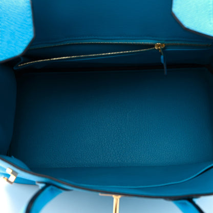 Hermes Epsom Birkin 30 Bleu Frida 5 of 13