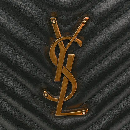 Saint Laurent Calfskin Matelasse Monogram Lou Camera Bag Black 11 of 12