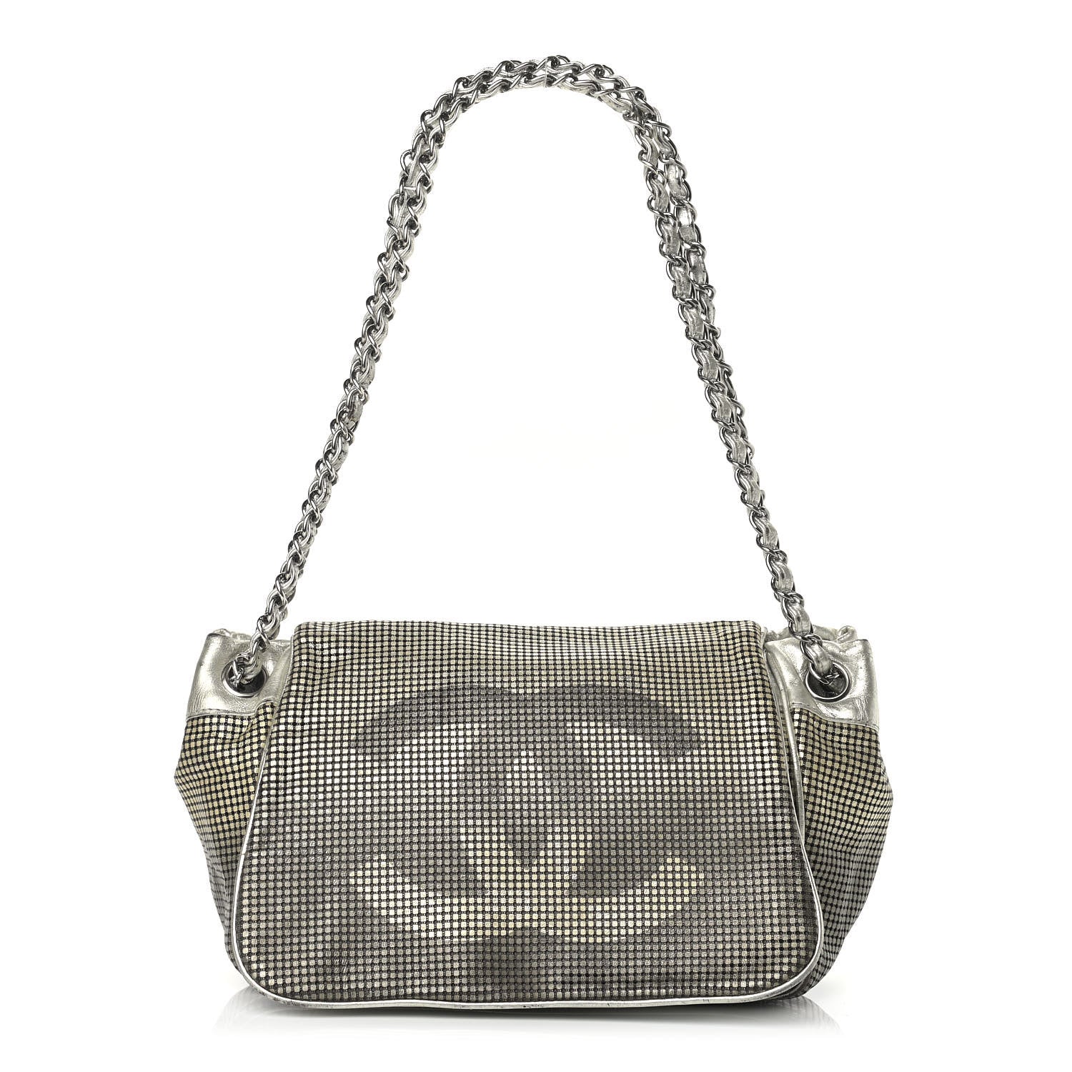 Chanel Metallic Lambskin Perforated Hollywood Accordion Flap Bag Gold 1 of 16