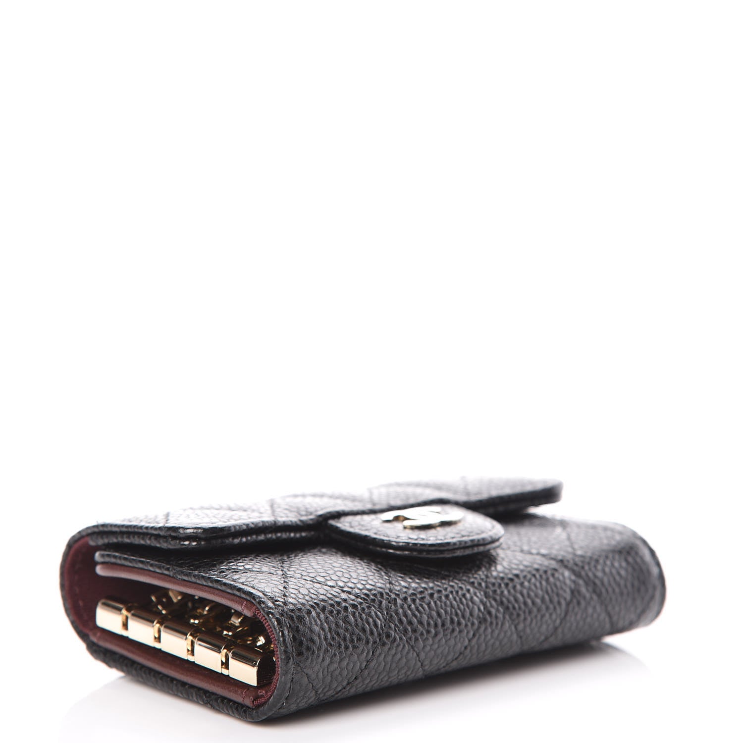 Chanel Caviar Quilted Classic 4 Key Holder Wallet Black 4 of 9