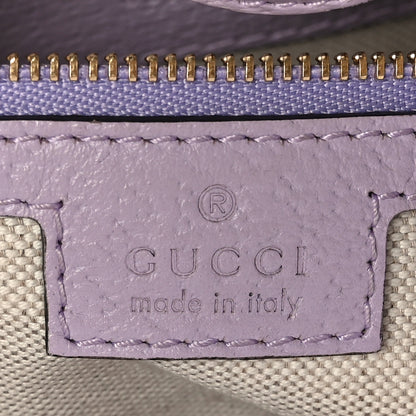 Gucci Monogram Jumbo GG Textured Dollar Calfskin Medium Ophidia Shopping Tote Beige Lapis 6 of 11