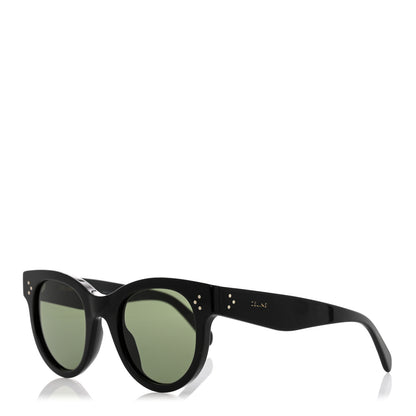 Celine Acetate Studded Mineral Round Sunglasses CL40031N Black 1 of 7