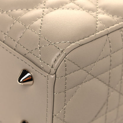 Christian Dior Lambskin Cannage Small My ABCDior Lady Dior Beige 9 of 12