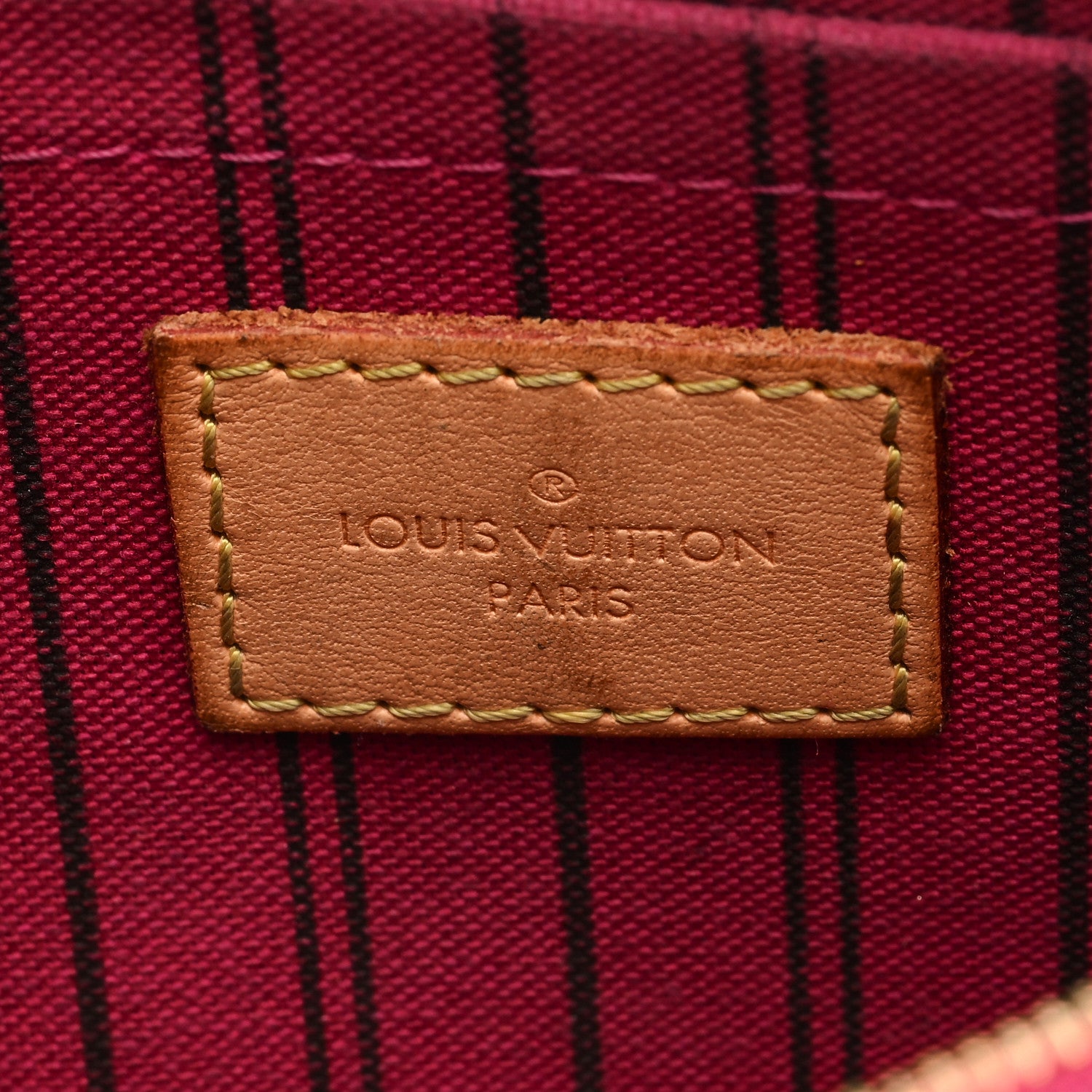 Louis Vuitton LOUIS VUITTON Monogram Neverfull MM GM Pochette Pivoine 6 of 7
