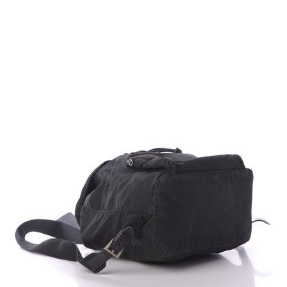 Prada Nylon Vela Medium Cinch Backpack Black 3 of 10