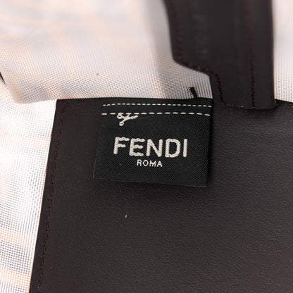 Fendi Mesh Vitello Century FF 1974 Mini Peekaboo Defender Cover Marrone Black Ebano 6 of 12