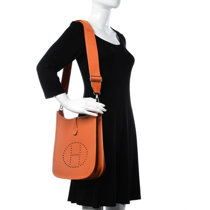 Hermes Epsom Evelyne III PM Orange 2 of 11