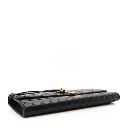 Bottega Veneta Nappa Intrecciato Long Andiamo Top Handle Clutch Black 4 of 9