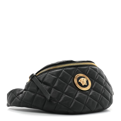 Versace Nappa Quilted Medusa Belt Bag Black 4 of 9