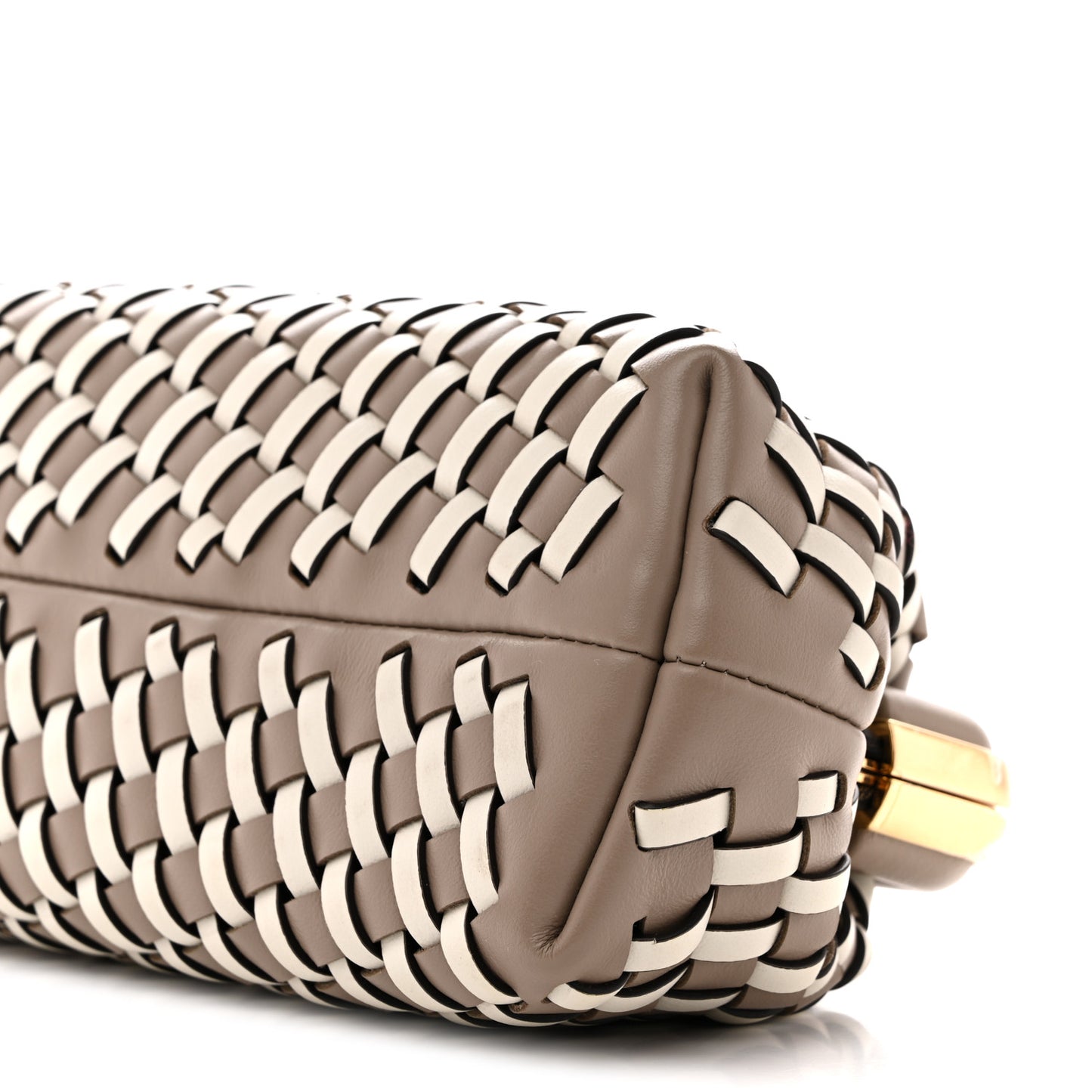 Vitello Grace Intreccio Small Fendi First Tortora White Rice