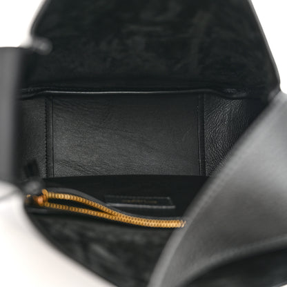 Saint Laurent Smooth Calfskin Small Le 5 A 7 Soft Hobo Black 5 of 10