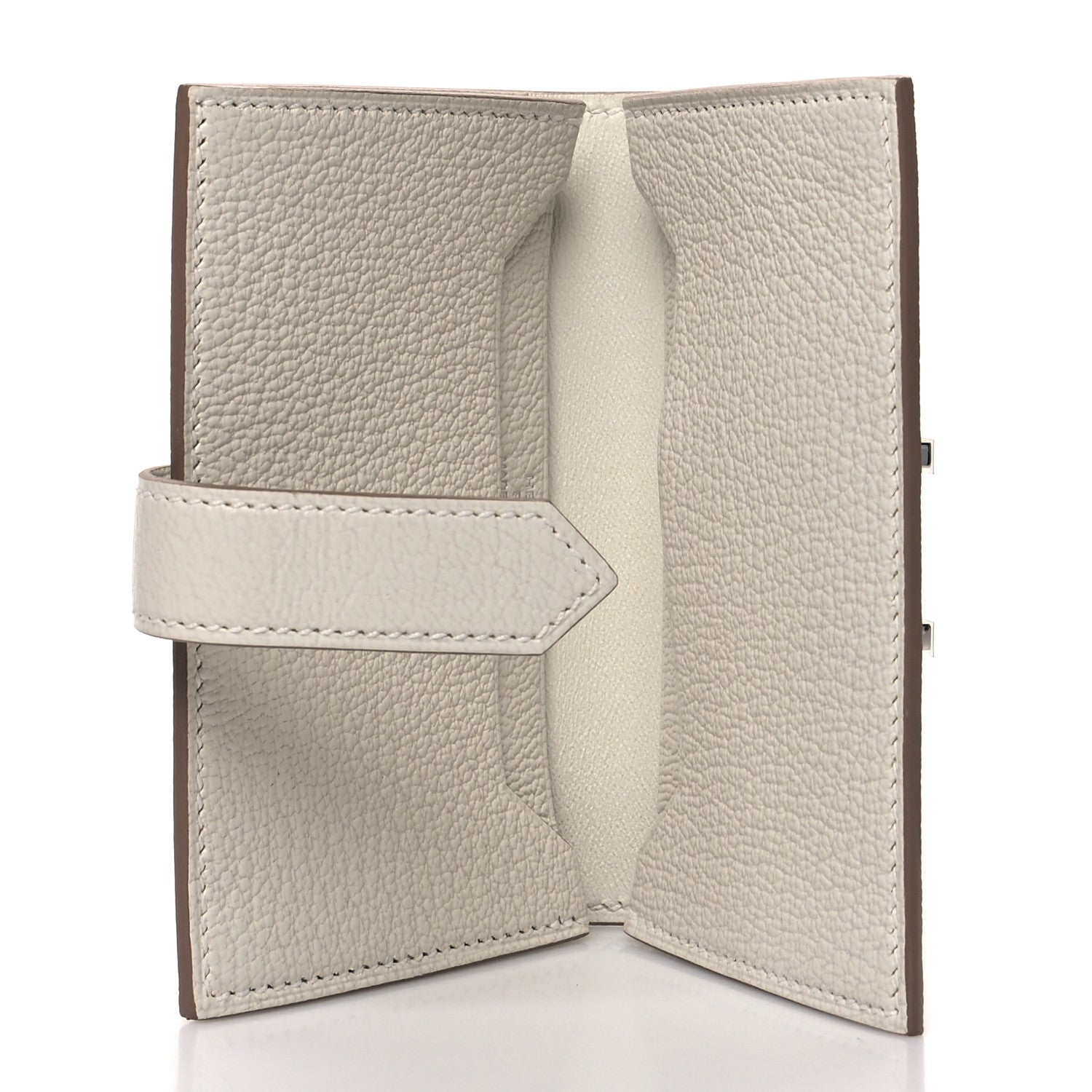 Hermes Chevre Mysore Bearn Card Holder Wallet Mushroom 5 of 11