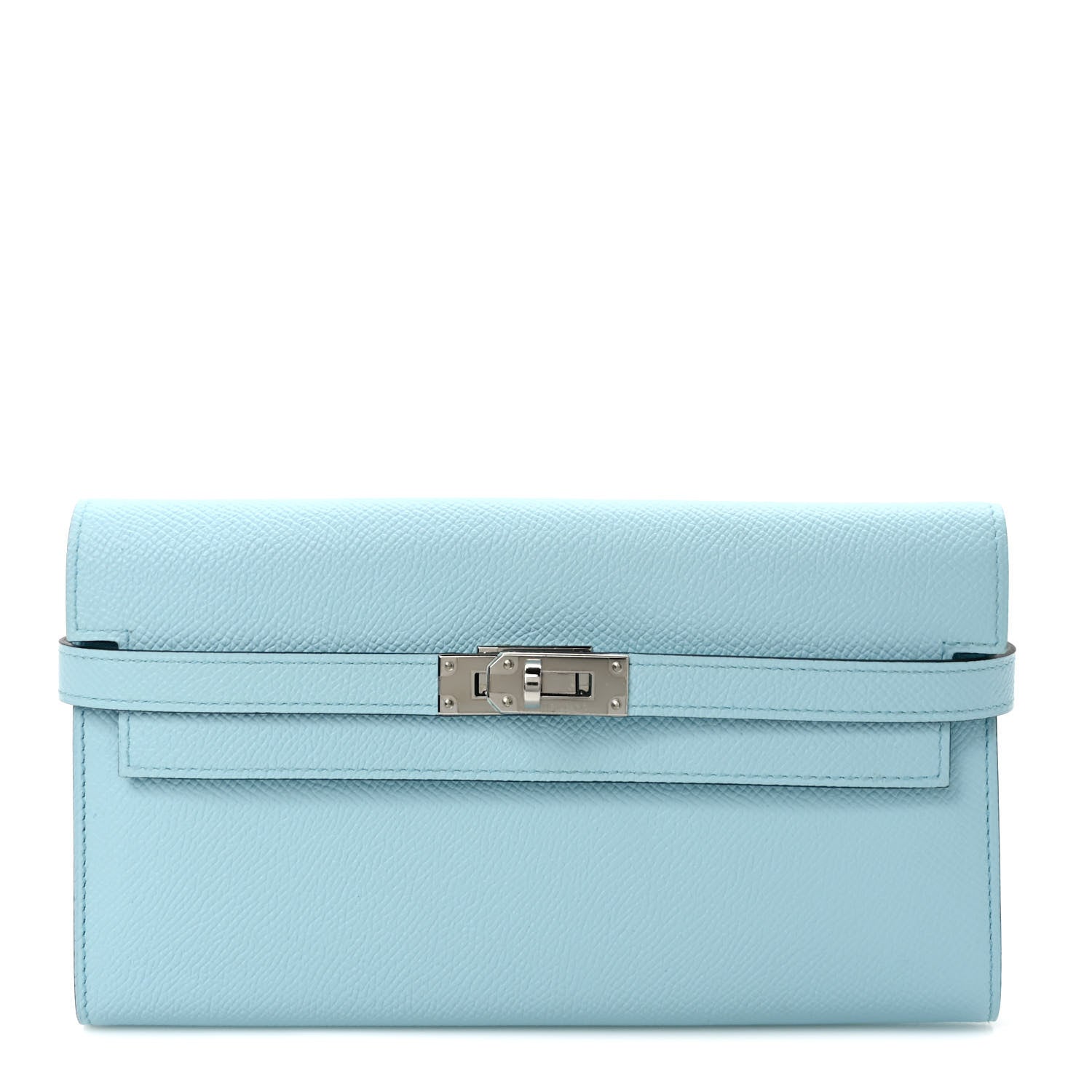 Hermes Epsom Kelly Longue Wallet Bleu Zephyr 1 of 6