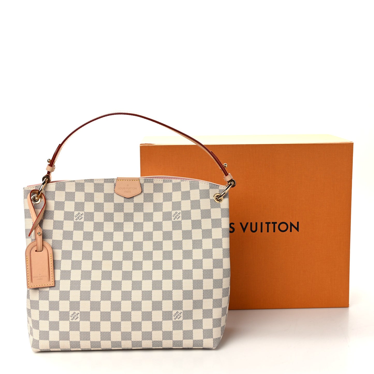 Damier Azur Graceful PM Rose Ballerine