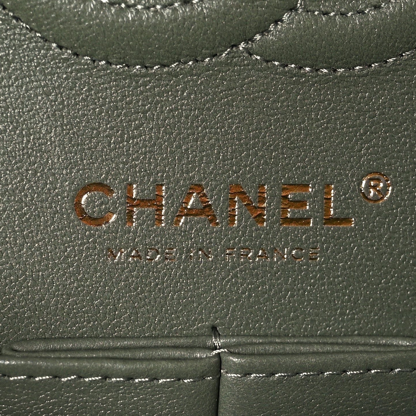Caviar Quilted Small Double Flap Green
