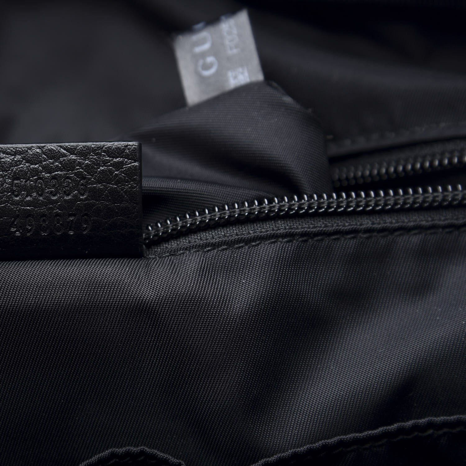 Gucci Nylon Monogram Medium Light Double Buckle Backpack Black 7 of 10